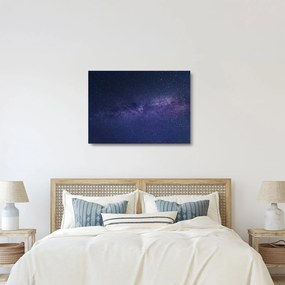Sklenený obraz galaxie (70x50 cm)