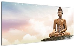 Obraz - Budha dozerajúci na zemi (120x50 cm)