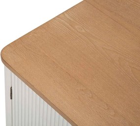 Dizajnový TV stolík Gerlinde 117 cm biely