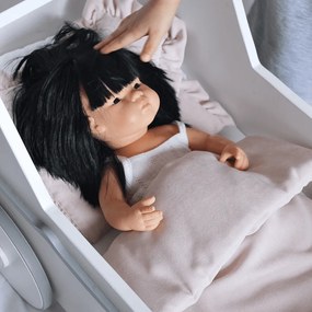 Súprava obliečok pre bábiky púdrovo ružová 28x42cm