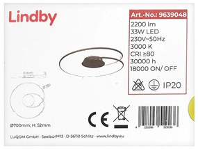 Lindby Lindby - LED Stropné svietidlo JOLINE LED/33W/230V LW0273