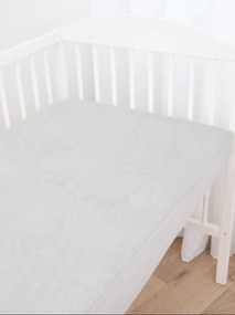 Nepriepustná plachta mikroplyš 60 × 120 cm - svetlo sivé