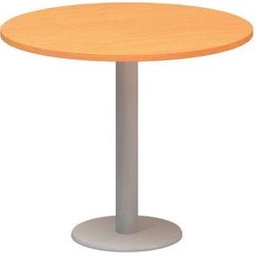Kruhový konferenčný stôl Alfa 400, 90 x 74,2 cm, dezén buk Bavaria