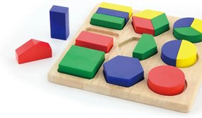 Viga Drevené puzzle - farby a tvary