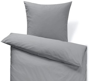 Posteľná bielizeň z perkálu, štandardná veľkosť, sivá
