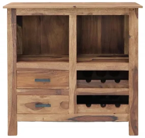 Barová skriňa Rami 90x90x35 indický masív palisander Natural