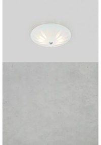 Biele stropné svietidlo so skleneným tienidlom Petal – Markslöjd