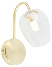 Inteligentná nástenná lampa zlatá so sklom vrátane Wifi G9 - Elien