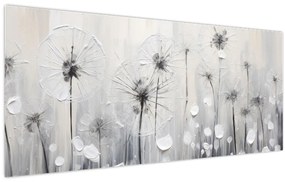 Obraz - Púpavy, maľba (120x50 cm)