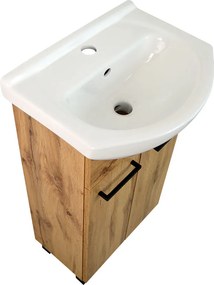 Comodo Kúpeľňová skrinka s keramickým umývadlom Luka OW 45