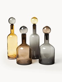 Ručne fúkané dekoračné fľaše Bubbles, 4 ks