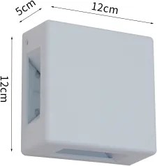 BRILAGI - LED Vonkajšie nástenné svietidlo QUADRAY LED/6W/230V biele IP54