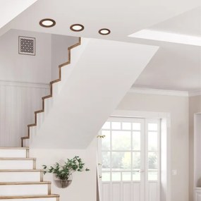 LED podhľadové svietidlo WOODY SPOT LED/12,5W/230V 3000K čerešňa Ø16 cm