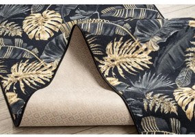 Protišmykový behúň MONSTERA Listy zlatý - Výpredaj