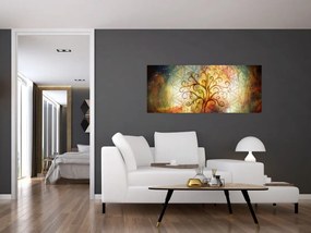 Abstraktný obraz stromu (120x50 cm)