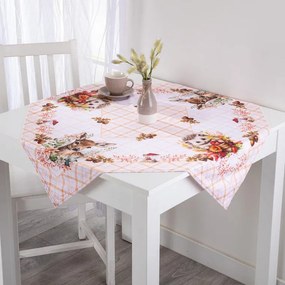 Stredový obrus LESNÉ ZVIERATKÁ 85 x 85 cm