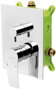 Novaservis Nobless Heda, podomietková batéria pre 2 spotrebiče s telesom, chrómová, BOX40051R,0