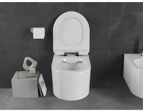 Mexen Sofia Rimless závesná wc misa so sedátkom s pomalým zatváraním, biela - 30540100