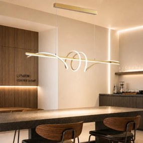 BRILAGI - LED stmievateľný luster na lanku SIGNATURE LED/50W/230V 120 cm zlatý + diaľkový ovládač