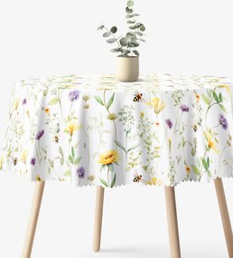 Goldea okrúhly teflónový obrus - lúčny svet Ø 150 cm