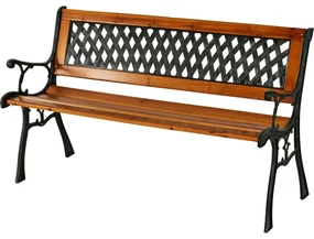 Záhradná lavička Paula, 125 x 52 x v. 73 cm, cyprusové drevo