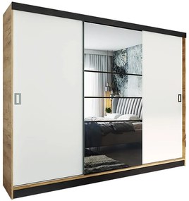 Skriňa Retro 200 6L craft / dvierka biely