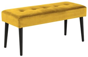 Lavička Glory žltá 45 × 95 × 38 cm ACTONA