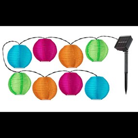 Rabalux 77048 solárna LED reťaz s 8 papierovými balónmi Titu