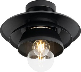 Dizajnové vonkajšie stropné svietidlo čierne IP44 - Morty