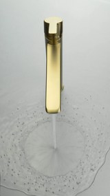 Deante Arnika, vysoká umývadlová batéria h-302, zlatá matná, DEA-BQA_R20N