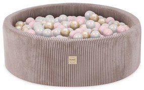 Suchý bazén pre deti menčester 90 x 30 + 200 loptičiek - pre dievčatko - béžová