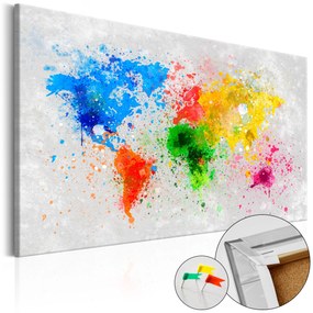 Artgeist Obraz na korku - Expressionism of the World [Cork Map] Veľkosť: 60x40