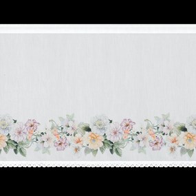 KRÁTKA ZÁCLONA NA PÁSKE FLOWERY 150X60 CM KVETY