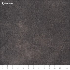 Antracitová pohovka z imitácie kože 175 cm Hamburg – Scandic