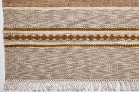 Diamond Carpets India, Ručne viazaný kusový koberec Wild West DESP HL62 Natural Brown, 80x150, hnedá, chodba / predsieň