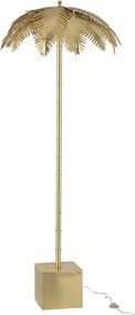 Zlatá kovová stojací palmová lampa Coconut - Ø 77 * 210 cm