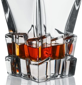 Bohemia Jihlava krištáľový whisky set Crack 1+6 MONOGRAM