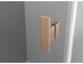 Mexen Mist T, sprchový kút s krídlovými dverami, 90 x 95 cm, 8mm číre sklo, medený profil, 8A4T-090-095-65-00