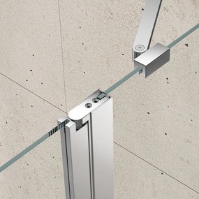 Gelco, LORO sprchové dvere s pevnou časťou 1100 mm, číre sklo, GN4611