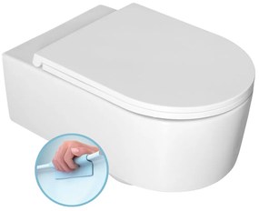 Isvea Isvea, SISTEMA A závesná WC misa, Rimless, 36x53,5cm, biela, 10SL02001