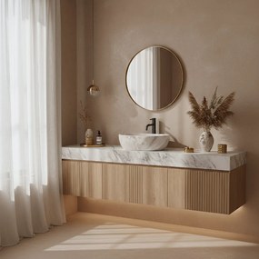 Rea Amelia, umývadlo na dosku 480x345x135 mm, imitácia kameňa, REA-U8489
