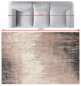 Koberec Sevilla dusty rose/paper white 160x230cm