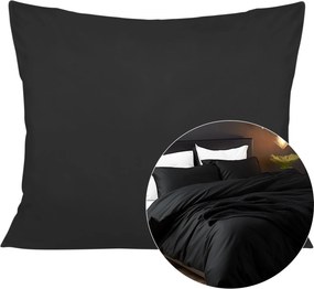 SATÉNOVÁ DEKORAČNÁ OBLIEČKA NA VAKÚŠ SATYNLOVE 40X60 CM ČIERNA