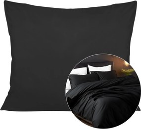 SATÉNOVÁ DEKORAČNÁ OBLIEČKA NA VAKÚŠ SATYNLOVE 40X60 CM ČIERNA