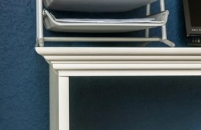 Masívny písací stôl Belluno Elegante 2 - biela