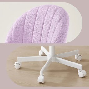 Kozmetická stolička s kolieskami TEDDY OBGB35027P101 fialová