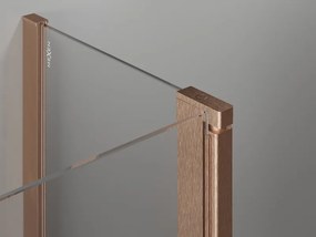 Mexen Mist T, sprchový kút s krídlovými dverami, 80 x 115 cm, 8mm číre sklo, medený profil, 8A4T-115-080-65-00