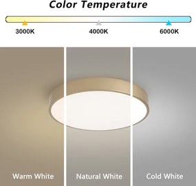 BRILAGI-LED Stmievateľné svietidlo POOL SMART LED/48W/230V 40 cm Wi-Fi Tuya zlaté + diaľkový ovládač
