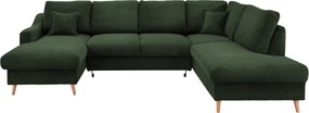 XXXLutz SEDACIA SÚPRAVA, textil, tmavozelená P & B - Sedačky - 002310004991