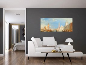 Obraz - Joseph Mallord William Turner, Venice the Dogana and San Giorgio Maggiore, reprodukcia (120x50 cm)